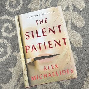 The Silent Patient by Alex Michaelides - Cream and Red Hardcover